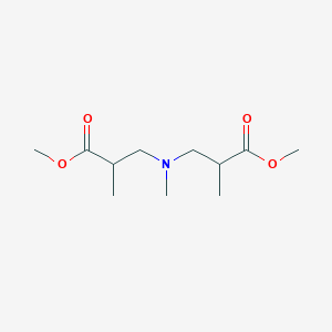 molecular formula C11H21NO4 B14150275 Methyl 3-[(3-methoxy-2-methyl-3-oxopropyl)-methylamino]-2-methylpropanoate CAS No. 21388-22-7