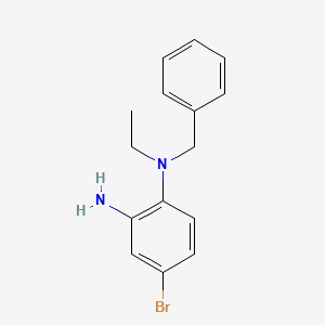molecular formula C15H17BrN2 B1415028 N1-Benzyl-4-bromo-N1-ethylbenzene-1,2-diamine CAS No. 1039958-10-5