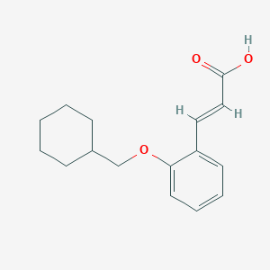 3-[2-(Cyclohexylmethoxy)phenyl]prop-2-enoic acid