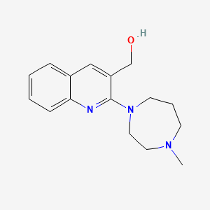 [2-(4-Methyl-1,4-diazepan-1-yl)quinolin-3-yl]methanol