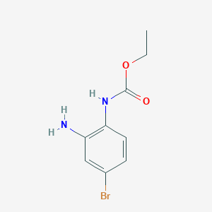 molecular formula C9H11BrN2O2 B1415034 ethyl N-(2-amino-4-bromophenyl)carbamate CAS No. 1039915-77-9