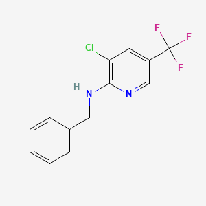 molecular formula C13H10ClF3N2 B1415037 N-benzyl-3-chloro-5-(trifluoromethyl)pyridin-2-amine CAS No. 1041602-29-2