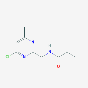 molecular formula C10H14ClN3O B14150372 N-[(4-Chloro-6-methylpyrimidin-2-yl)methyl]-2-methylpropanamide CAS No. 88896-75-7