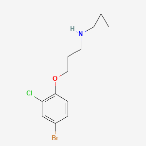 N-(3-(4-bromo-2-chlorophenoxy)propyl)cyclopropanamine