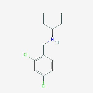 [(2,4-Dichlorophenyl)methyl](pentan-3-yl)amine