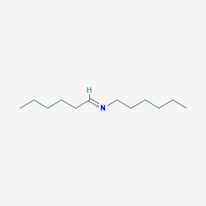 molecular formula C12H25N B14150487 1-Hexanamine, N-hexylidene- CAS No. 34695-21-1