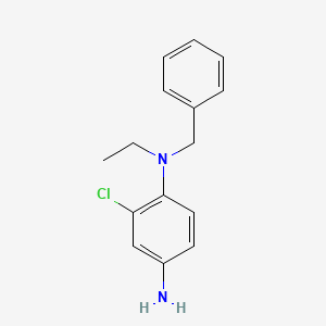 molecular formula C15H17ClN2 B1415050 1-N-benzyl-2-chloro-1-N-ethylbenzene-1,4-diamine CAS No. 893750-79-3