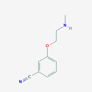 molecular formula C10H12N2O B1415052 3-[2-(Methylamino)ethoxy]benzonitrile CAS No. 1038699-39-6