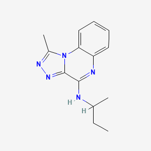 molecular formula C14H17N5 B14150536 N-butan-2-yl-1-methyl-[1,2,4]triazolo[4,3-a]quinoxalin-4-amine CAS No. 433694-35-0