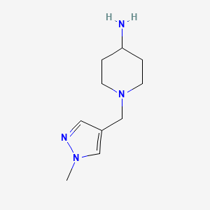1-((1-methyl-1H-pyrazol-4-yl)methyl)piperidin-4-amine