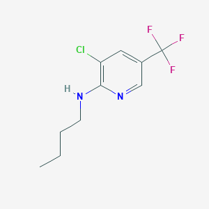 molecular formula C10H12ClF3N2 B1415063 N-butyl-3-chloro-5-(trifluoromethyl)pyridin-2-amine CAS No. 1041535-26-5
