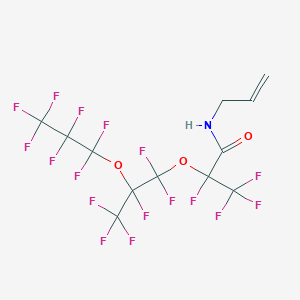 molecular formula C12H6F17NO3 B14150632 N-Allylperfluoro-2-(2-propoxypropoxy)propanamide CAS No. 174080-50-3