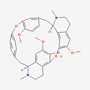 molecular formula C37H40N2O6 B14150691 Lauberine CAS No. 19879-48-2