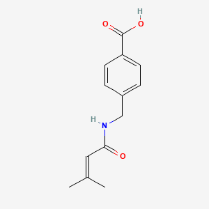 4-[(3-Methylbut-2-enamido)methyl]benzoic acid