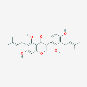 molecular formula C26H30O6 B14150725 Isosophoranone CAS No. 64280-18-8
