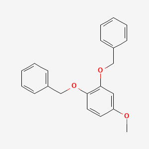 molecular formula C21H20O3 B14150735 Benzene, 4-methoxy-1,2-bis(phenylmethoxy)- CAS No. 88755-15-1