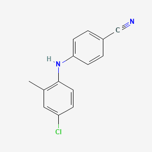 molecular formula C14H11ClN2 B1415075 4-[(4-Chloro-2-methylphenyl)amino]benzonitrile CAS No. 1039838-86-2