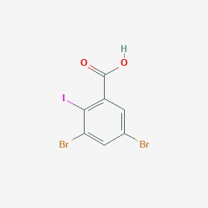 molecular formula C7H3Br2IO2 B14150813 3,5-Dibromo-2-iodobenzoic acid CAS No. 15396-40-4