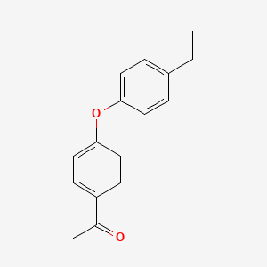 molecular formula C16H16O2 B1415082 1-(4-(4-Ethylphenoxy)phenyl)ethanone CAS No. 1041599-72-7