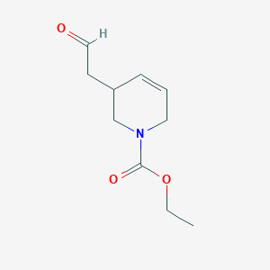 molecular formula C10H15NO3 B14150833 Ethyl 3-(2-oxoethyl)-3,6-dihydropyridine-1(2H)-carboxylate CAS No. 89055-01-6