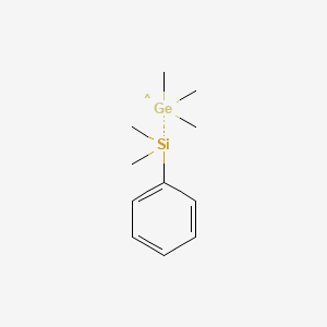 molecular formula C11H20GeSi B14150874 Silane, dimethyl-phenyl-(trimethylgermyl)- CAS No. 37865-47-7