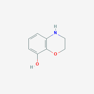 molecular formula C8H9NO2 B1415088 3,4-dihydro-2H-benzo[b][1,4]oxazin-8-ol CAS No. 704879-73-2