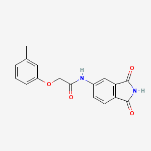 molecular formula C17H14N2O4 B14150919 N-(1,3-dioxoisoindol-5-yl)-2-(3-methylphenoxy)acetamide CAS No. 847590-92-5