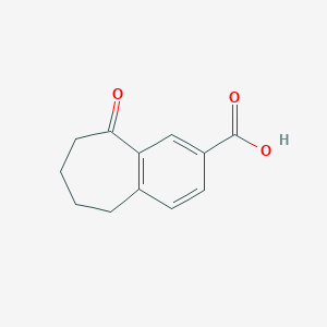 molecular formula C12H12O3 B1415099 9-Oxo-6,7,8,9-tetrahydro-5H-benzo[7]annulene-2-carboxylic acid CAS No. 889958-30-9