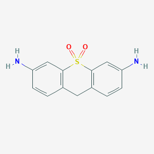 molecular formula C13H12N2O2S B014151 9H-Thioxanthene-3,6-diamine, 10,10-dioxide CAS No. 10215-25-5