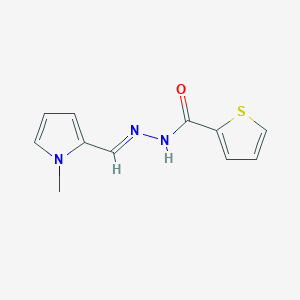 molecular formula C11H11N3OS B14151026 N'-[(E)-(1-methyl-1H-pyrrol-2-yl)methylidene]thiophene-2-carbohydrazide 