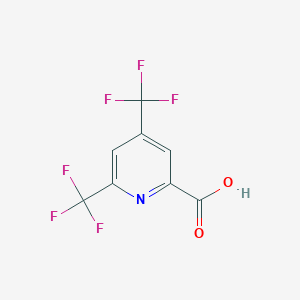 molecular formula C8H3F6NO2 B1415105 4,6-Bis(trifluoromethyl)-2-pyridinecarboxylic acid CAS No. 1092346-60-5