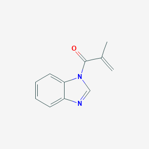 molecular formula C11H10N2O B141511 1-(Benzimidazol-1-yl)-2-methylprop-2-en-1-one CAS No. 138506-88-4