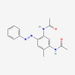 molecular formula C17H18N4O2 B14151102 N-(5-Acetylamino-4-methyl-2-phenylazo-phenyl)-acetamide CAS No. 20828-45-9
