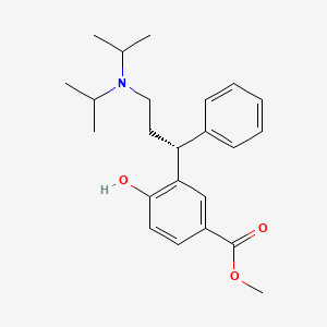 molecular formula C23H31NO3 B1415112 3-[(1R)-3-[bis(1-methylethyl)amino]-1-phenylpropyl]-4-hydroxy-Benzoic acid methyl ester CAS No. 214601-17-9