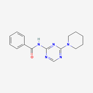 N-(4-piperidin-1-yl-1,3,5-triazin-2-yl)benzamide