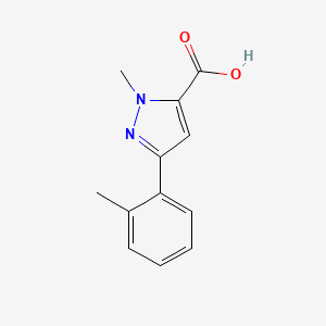 1-methyl-3-(2-methylphenyl)-1H-pyrazole-5-carboxylic acid