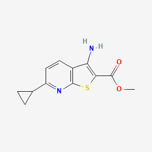Methyl 3-amino-6-cyclopropylthieno[2,3-b]pyridine-2-carboxylate