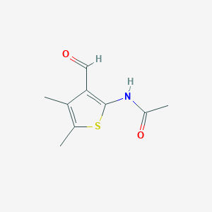 molecular formula C9H11NO2S B14151268 N-(3-Formyl-4,5-dimethyl-2-thienyl)acetamide CAS No. 51948-01-7