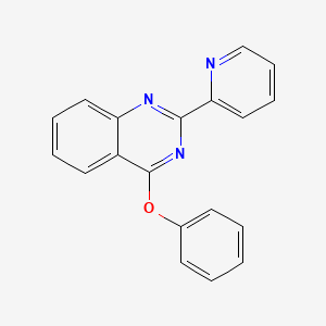 molecular formula C19H13N3O B14151414 4-Phenoxy-2-pyridin-2-ylquinazoline CAS No. 839701-05-2