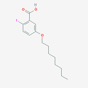 molecular formula C15H21IO3 B14151459 Benzoic acid, 2-iodo-5-(octyloxy)- CAS No. 89031-97-0