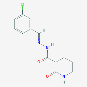 molecular formula C13H14ClN3O2 B14151496 N'-[(E)-(3-chlorophenyl)methylidene]-2-oxopiperidine-3-carbohydrazide 