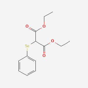 molecular formula C13H16O4Se B14151561 Propanedioic acid, (phenylseleno)-, diethyl ester CAS No. 89046-37-7