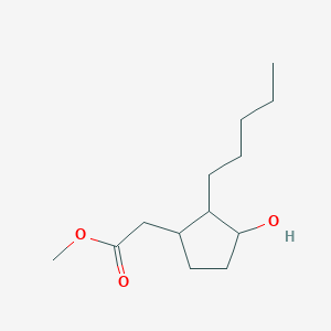molecular formula C13H24O3 B14151800 Methyl 2-(3-hydroxy-2-pentylcyclopentyl)acetate CAS No. 54562-27-5