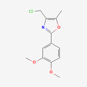 4-(Chloromethyl)-2-(3,4-dimethoxyphenyl)-5-methyl-1,3-oxazole
