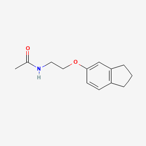 N-[2-(2,3-dihydro-1H-inden-5-yloxy)ethyl]acetamide