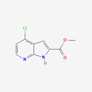 molecular formula C9H7ClN2O2 B1415187 methyl 4-chloro-1H-pyrrolo[2,3-b]pyridine-2-carboxylate CAS No. 871583-23-2