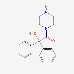molecular formula C18H20N2O2 B1415192 2-Oxo-1,1-diphenyl-2-piperazin-1-ylethanol CAS No. 857189-24-3