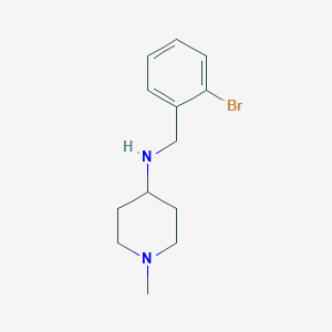 N-[(2-bromophenyl)methyl]-1-methylpiperidin-4-amine