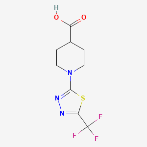 1-[5-(Trifluoromethyl)-1,3,4-thiadiazol-2-yl]piperidine-4-carboxylic acid