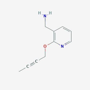 molecular formula C10H12N2O B1415198 [2-(But-2-ynyloxy)pyridin-3-yl]methylamine CAS No. 1935583-31-5